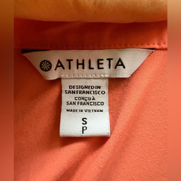 ATHLETA coral Urbanite Il tank camisole size small lightweight sleeveless used - Picture 8 of 8